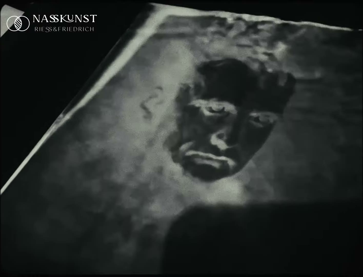 Napoleons Porträt mit den charakteristischen Tonwerten der Wetplate